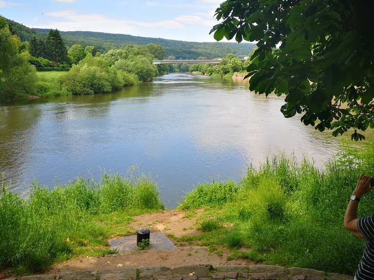 Zusammenfluss von Fulda und Werra Radtouren und Radwege komoot