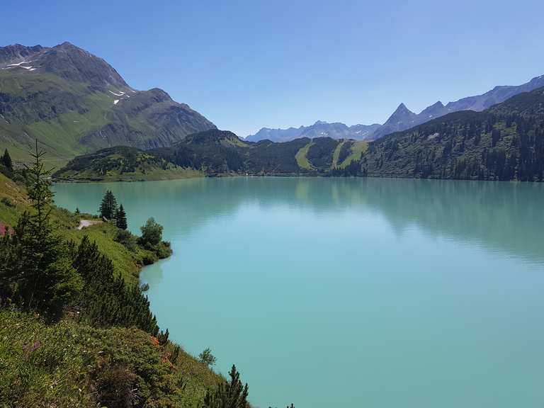 Verbella Alpe Blick ins Tal Runde von Partenen Wanderung Komoot