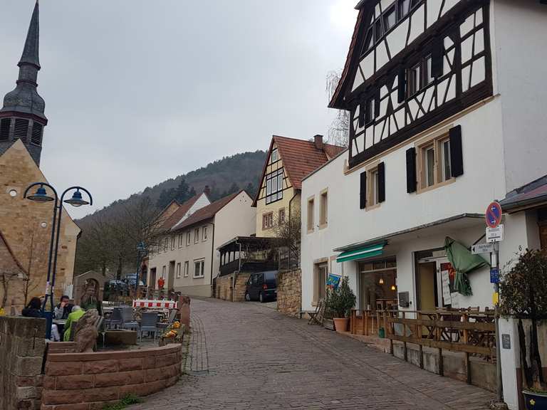 TrifelsblickHütte St. AnnaKapelle Runde von Burrweiler Wanderung