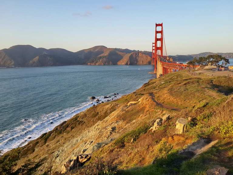Hawk Hill via Golden Gate Park, Presidio und Golden Gate Bridge