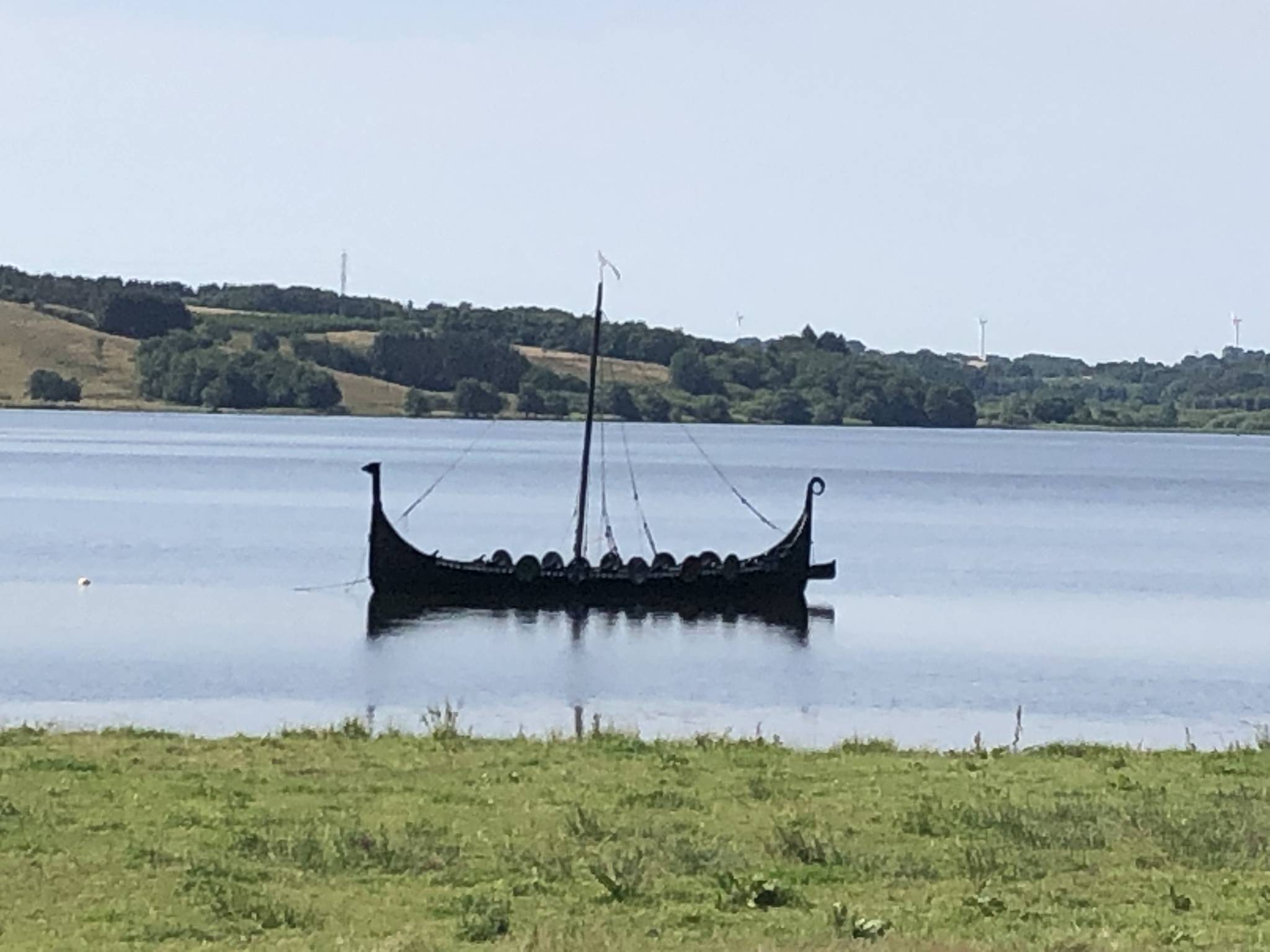 Viking ship on Fårup Sø