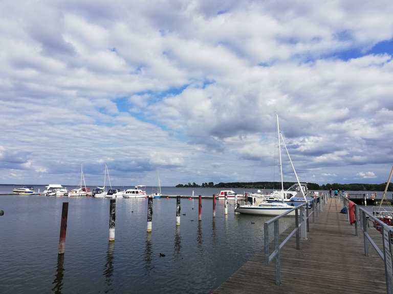 Hafen Sietow Dorf Sietow, Mecklenburgische Seenplatte Radtouren