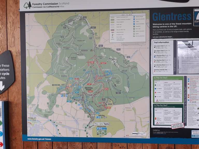 Glentress red route store map