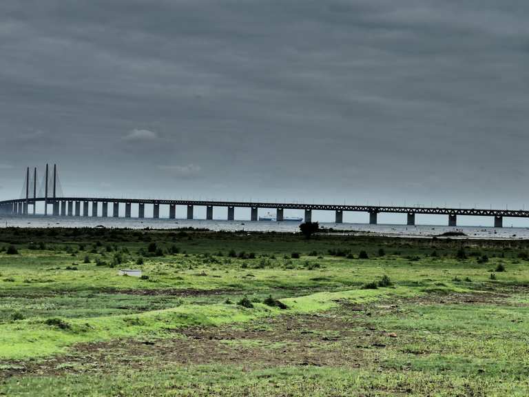 öresundbrücke mit fahrrad