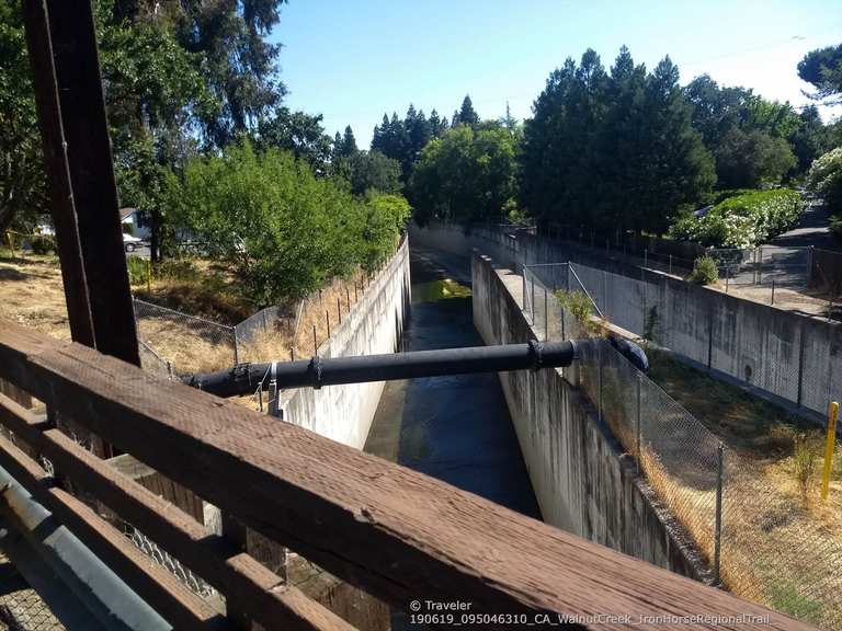 Iron Horse Trail Bridge across Walnut Creek Road Cycle Routes and Map