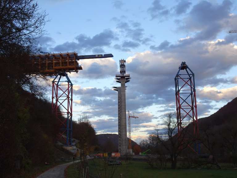 Eisenbahnbrücke übers Filstal Filstalbrücke Runde von