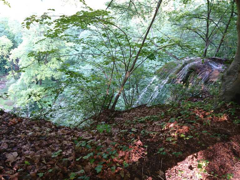 Komoot-Vorschau: Urach Waterfall – Hiking & Cycling Routes | Komoot