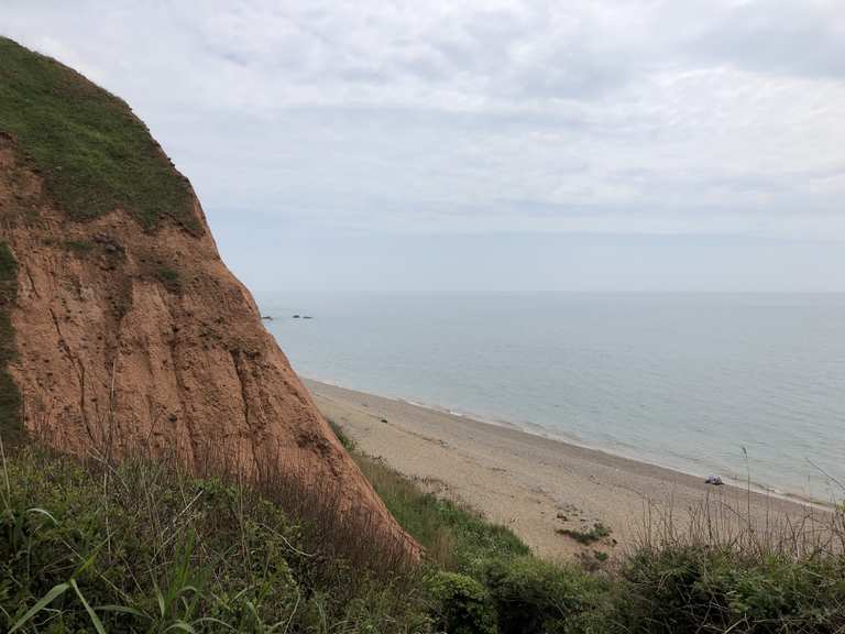 Weston Mouth Beach at Mouth Loop from Sidmouth hike Komoot