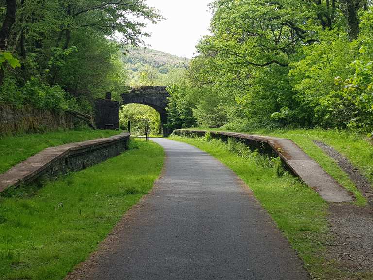 Afan Forest Park Trail Centre Gravel road climb on Blue Scar