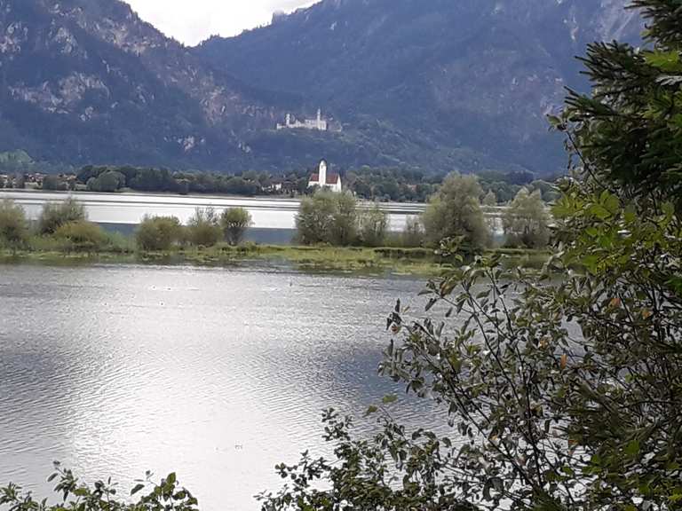 Blick über den Hopfensee Füssen, Runde von