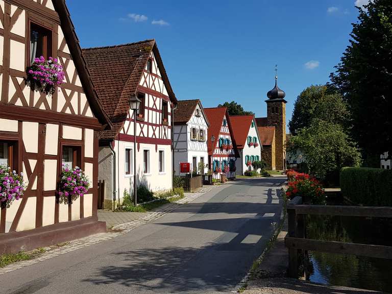 „Fachwerkdorf“ Frankendorf MountainbikeTouren und Trails komoot