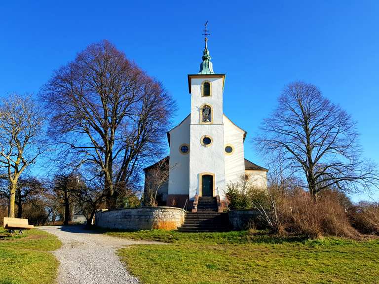 Blick über die Rheinebene Michaelsberg Runde von Untergrombach