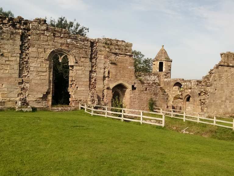 Spofforth Castle remains Spofforth Castle loop from Follifoot hike