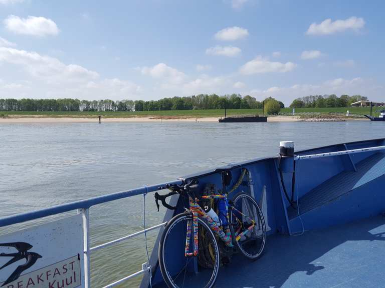 Voet en fietsveer Bijlandse Waard Millingen aan de Rijn Road Cycle Routes and Map Komoot