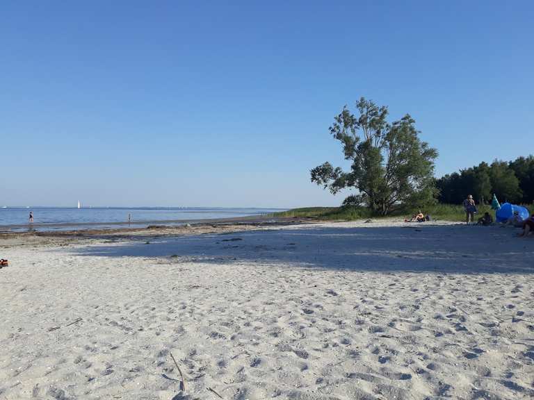 Sandstrand Barhöft Barhöft Hafen Runde von Groß Mohrdorf