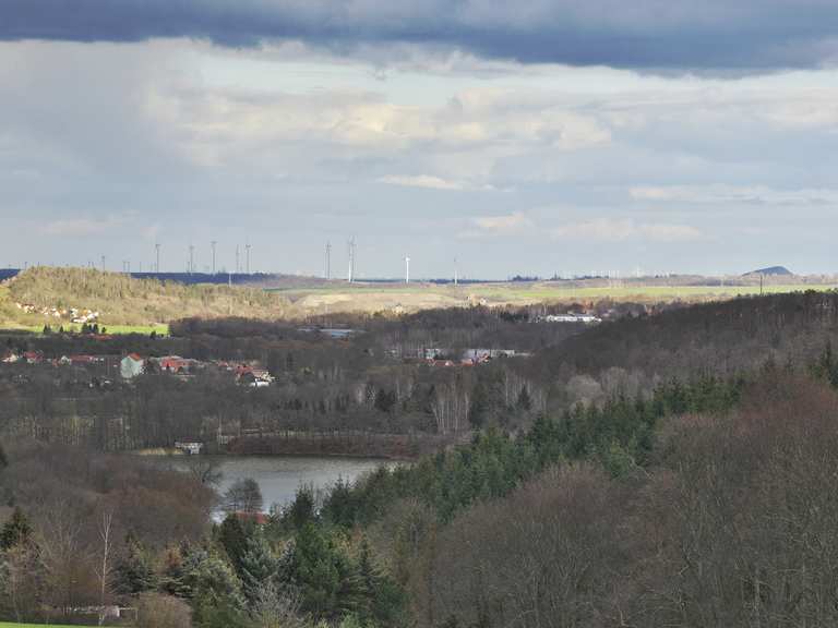 Aussicht Vatteröder Teich und Umland Wanderungen und Rundwege komoot