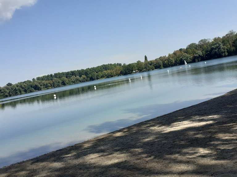 Baggersee Grötzingen (bei Karlsruhe) - Mountain Bike Trails & Tracks ...
