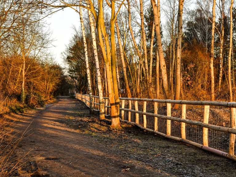 Brücke über das Fließ Rudower Fließ Runde von Rudow Wanderung Komoot
