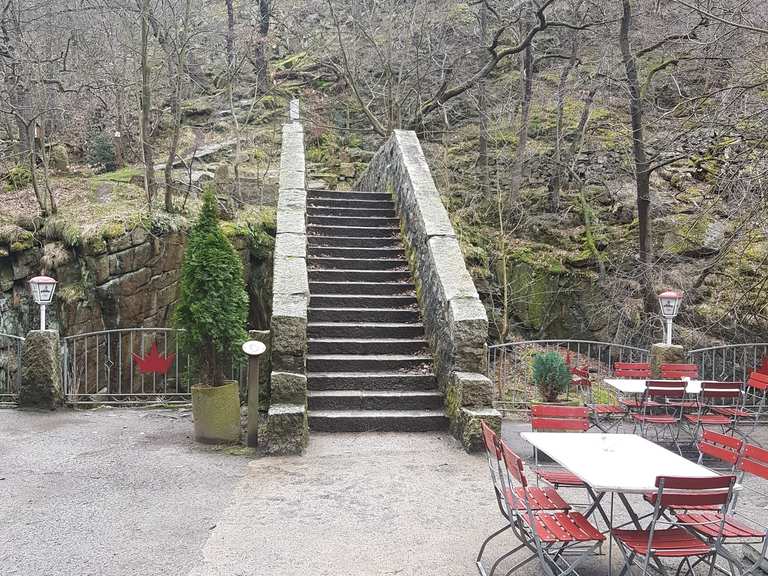 Bodekessel Wanderweg an der Bode Runde von Thale Hbf