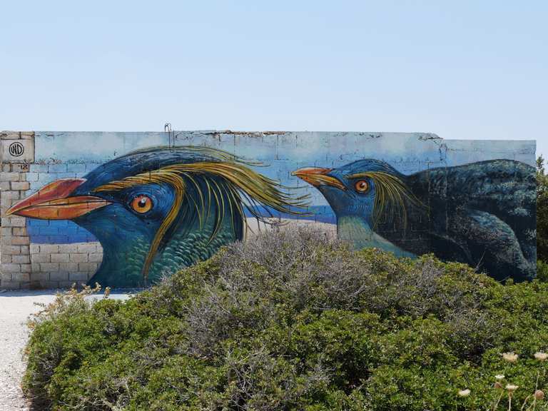 Street art gallery at the abandoned hotel near Aliko – Cycling
