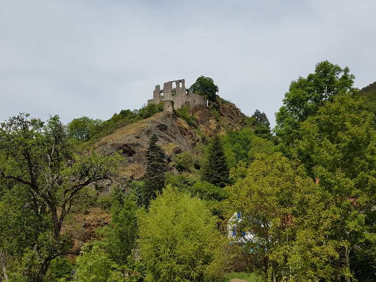 Blick auf Burg Falkenstein Wanderungen und Rundwege komoot
