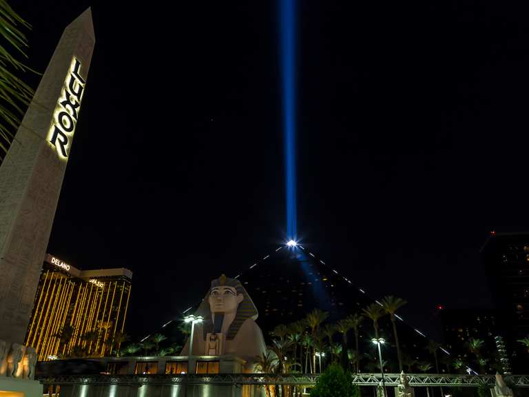Luxor Las Vegas. Hotel and casino situated on the southern end of