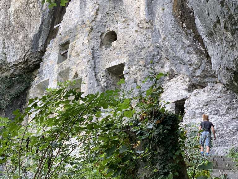 Kristallhöhle Kobelwald Herbstspaziergang Wichenstein Runde von