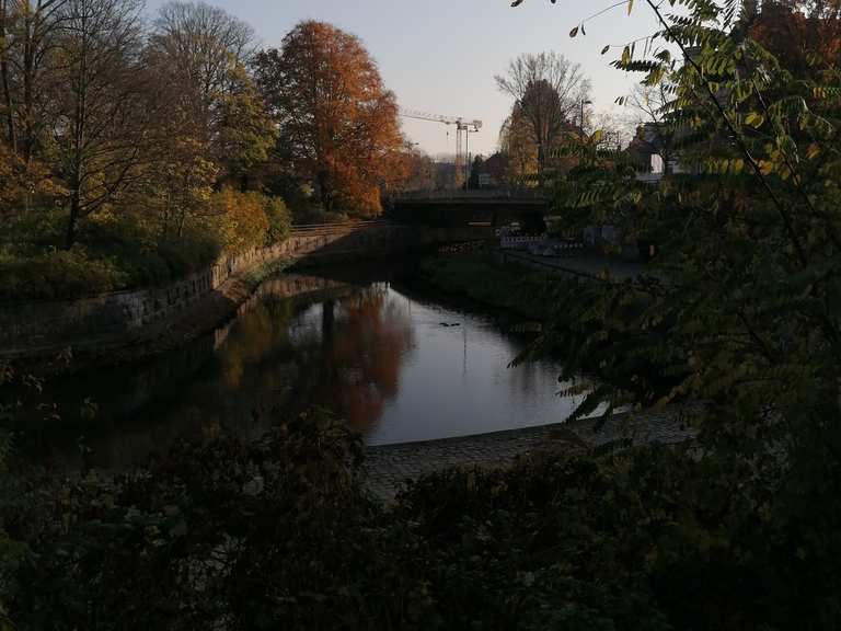 Ilmenau Fluss durch Lüneburg Routes for