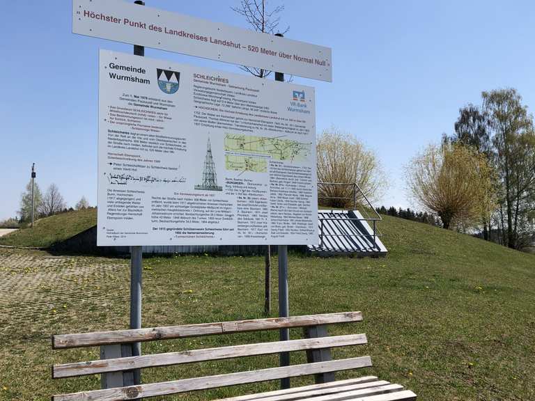 Höchster Punkt im Landkreis Landshut : Radtouren und Radwege | komoot