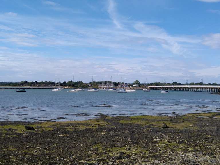 Hayling Island Bridge crossing bike path Cycle Routes and Map