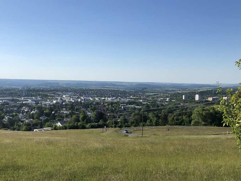 Aussicht von der Achalm Richtung Reutlingen Baden