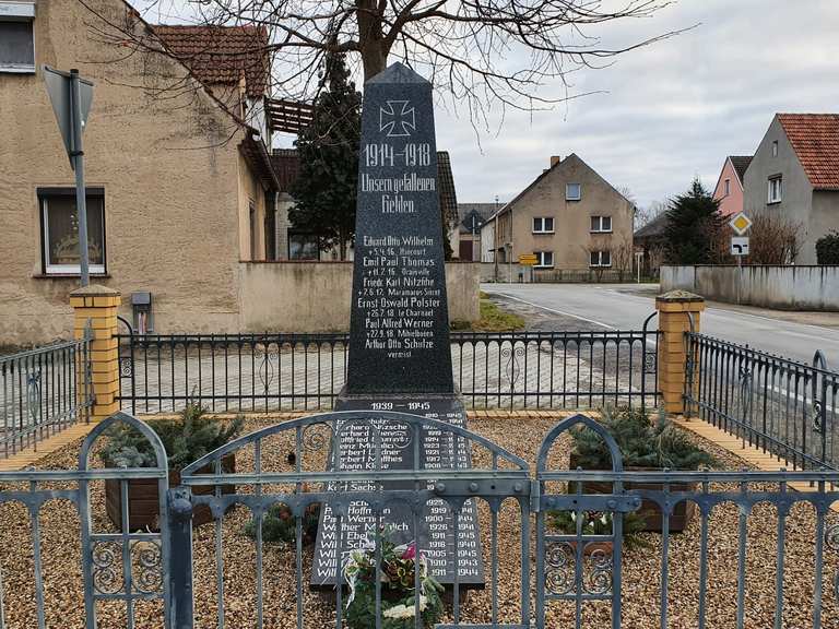 Tiefenauer Teiche Schloßkirche Tiefenau Runde von Gröditz (b Riesa