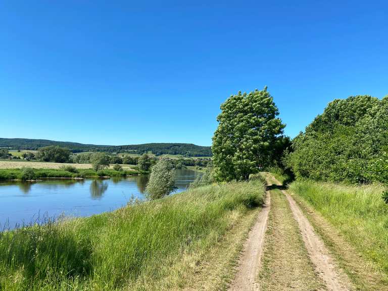 RintelnSchaumburg Fähre Großenwieden Rondje vanuit Wehrbergen