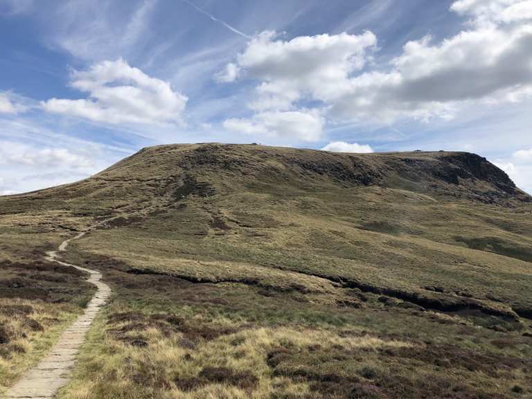 Kinder Reservoir, Kinder Downfall & Kinder Low loop from Bowden Bridge ...