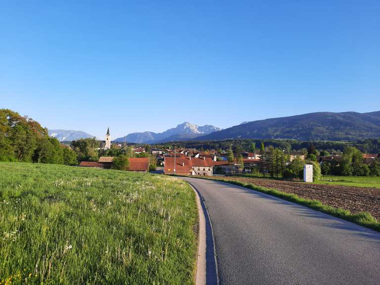 Teisendorf mit Hochstaufen und Teisenberg Rennradfahren und