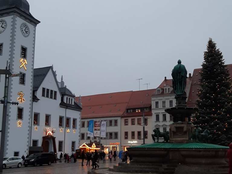 Petriturm 🗼höchstes Bauwerk Freiberg Routes for Walking and Hiking | Komoot