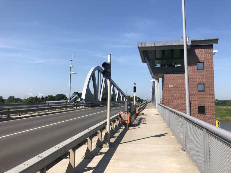 Neue Huntebrücke bei Huntebrück Radtouren und Radwege komoot