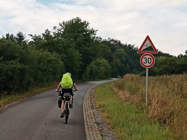 romantische straße mit dem fahrrad