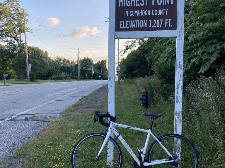 Cuyahoga County High Point loop via Ohio & Erie Canal Towpath Trail ...
