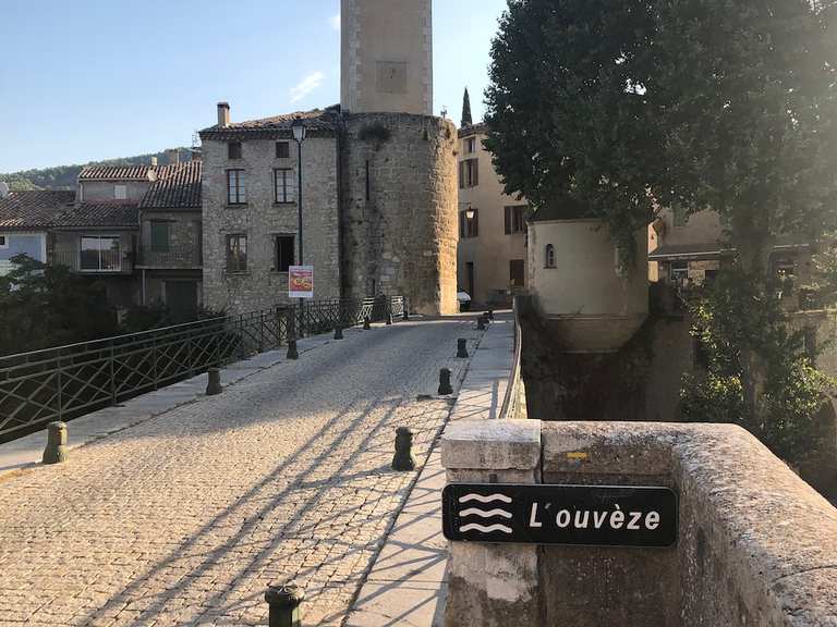 Mollans sur Ouveze Chemin de fer sur l'Ouvèze Loop from Entrechaux bike Tour Komoot