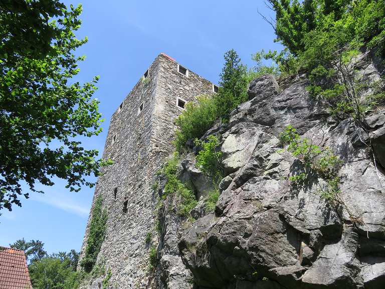 Ruine Haichenbach – Blick auf die Schlögener Schlinge Routes for ...