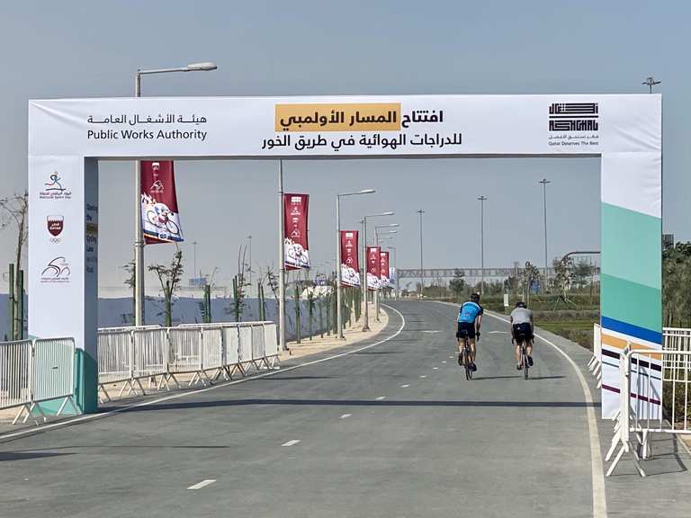 Olympic Cycling Track from Doha to Al Bayt Stadium and ...