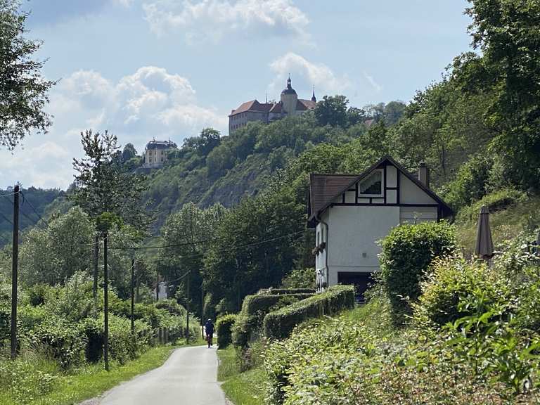 Blick auf die Dornburger Schlösser Radtouren und Radwege komoot