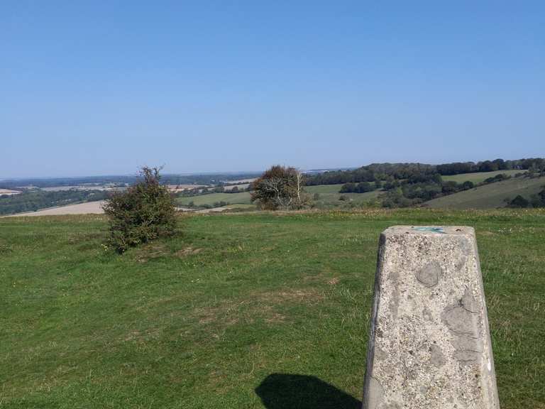 Old Winchester Hill Iron Age Fort Routes for Walking and Hiking Komoot