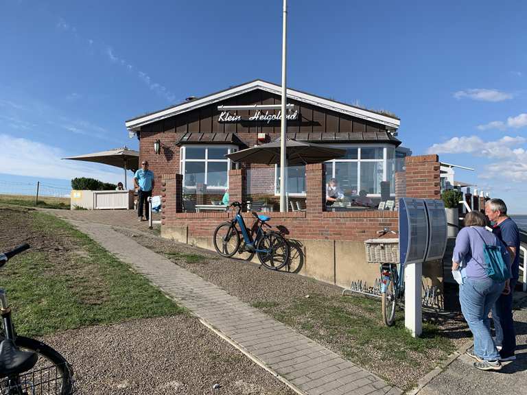 Blick auf den Hafen von Wyk Wyk auf Föhr, Nordfriesland