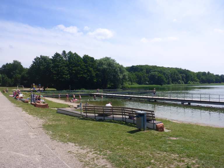 Brücke über die Warnow – schöne Badestelle Loop from Neukloster | bike