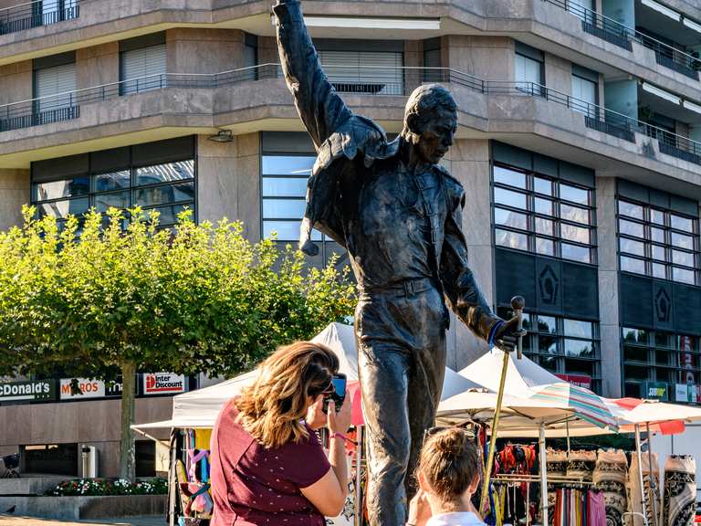 statue freddie mercury routes for walking and hiking komoot