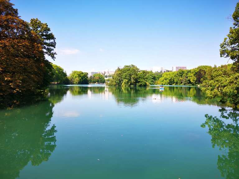 Ballade au lac des eaux bleues Lac des Eaux Bleues Rondje vanuit Les Hermières fietstocht