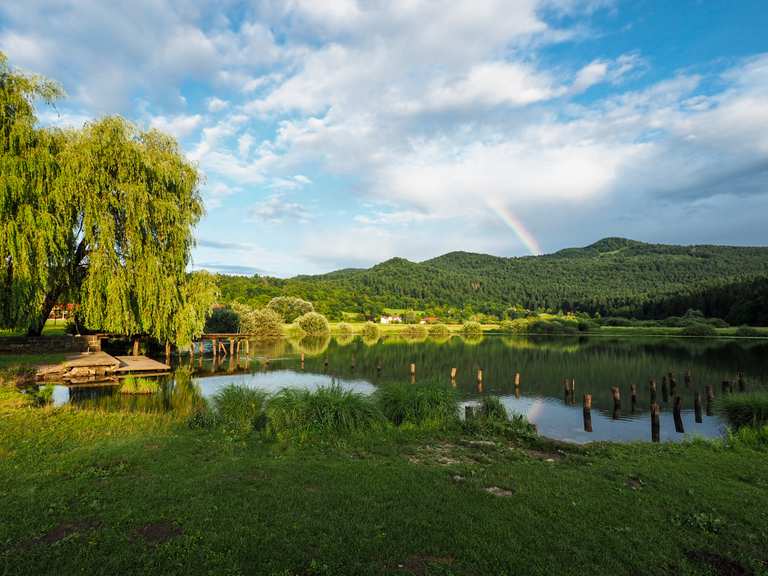The lake of Podpeč (Podpeško jezero) Radtouren und Radwege komoot