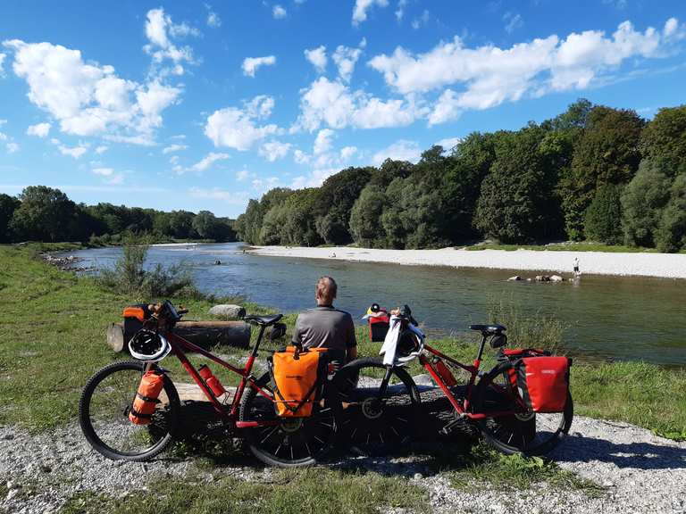 Etappe 1 Von München nach Bad Tölz Radfernweg München